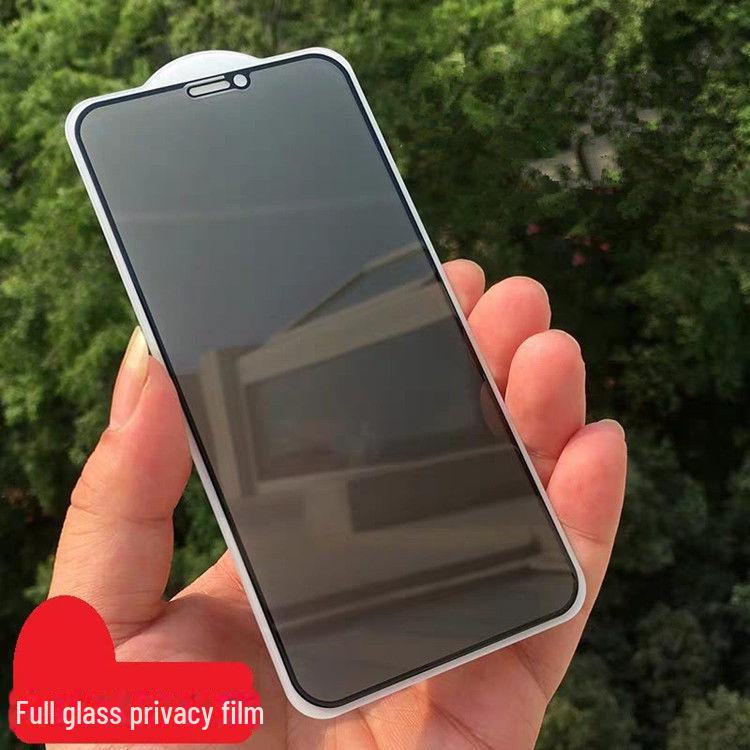 iPhone 16 Pro Max/14/13/15 Silk Screen Anti-Peeping Film with Base & Tempered Layer