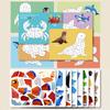 A Book for Children Featuring Sticker Puzzles And Creative 3D Stickers Across Marine Animal Themes Art and Craft Decorative Stickers