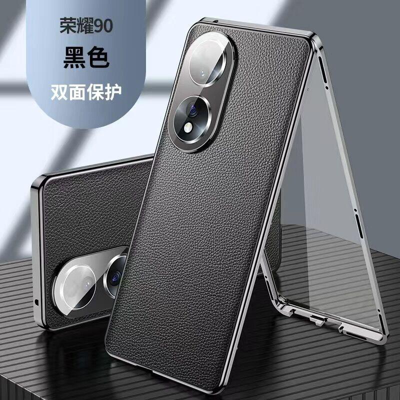 360 Full Cover For Honor 90 Case Tempered Glass Flip Phone Case For Honor 90 5G Coque Funda Double Sided Protection Capa Bumper