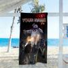 Ghostbusters Customize Text Beach Towel Soft Durable Quick-Dry Ideal for Travel Outdoor Swim Pool Yoga Surf Camping Hiking Gym Gift Holiday