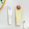 Cartoon Bear Toothpaste Clip Wall-Mounted Facial Mask Facial Cleanser Storage Rack Bathroom Towel Clip Toothpaste Holder