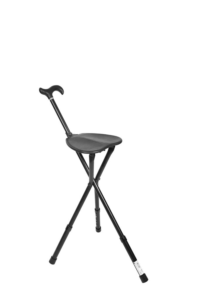 KMINA PRO Cane Chair for Adults Adjustable Foldable Walking Cane with Seat for Adjustable Cane with Travel Cane with Chair for Aluminum Cane for Men