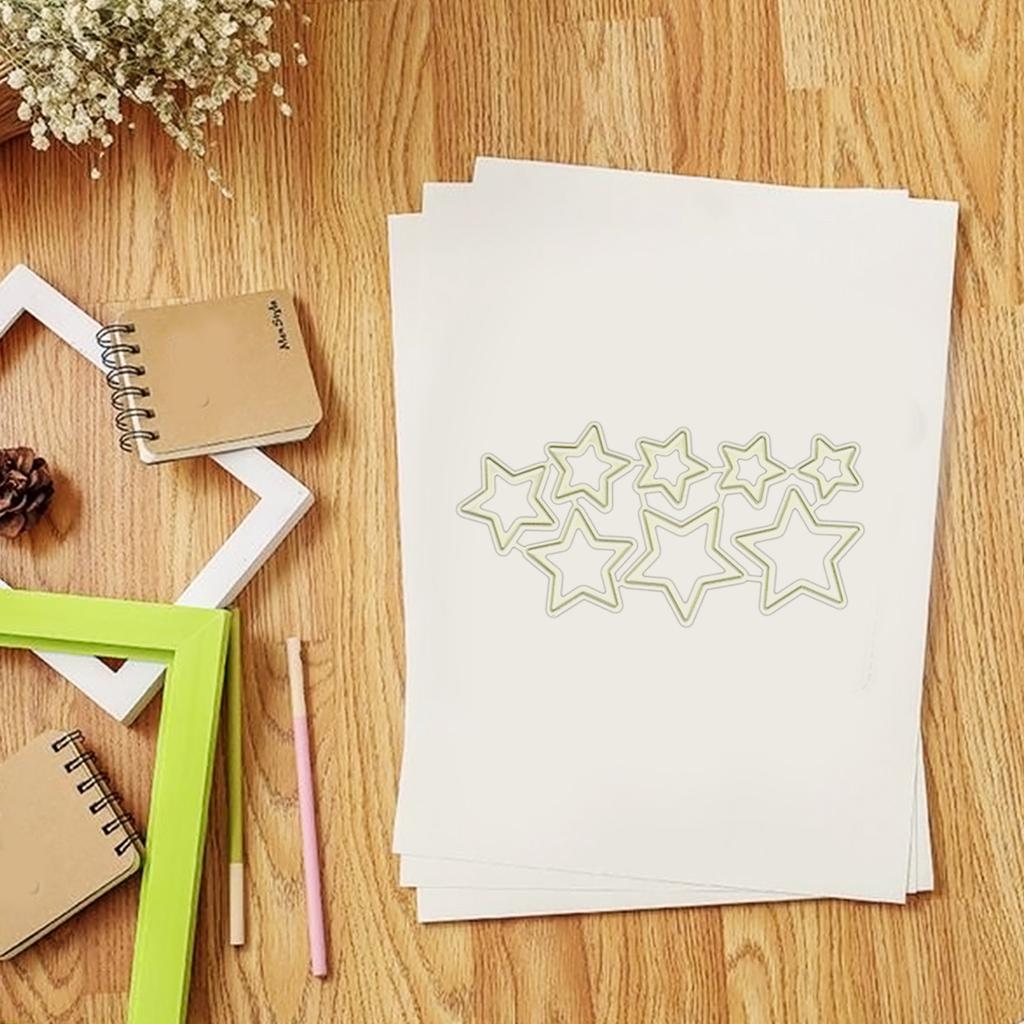 Yıldızlar Metal Kesme Kalıpları Şablon Scrapbooking Kendin Yap Albüm Damga Kağıt Kart El Yapımı Tebrik Kartları için Kabartma Dekor