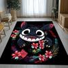 Tappeto da Salotto Antiscivolo con Disegno di Mostro Kawaii a Punti S, Morbido Tappeto per Camera da Letto, Stanza dei Giochi dei Bambini, Divano, Zerbino Decorativo per la Casa, Regalo