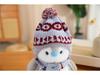 Japanese Penguin Plush Toy with Cute Christmas Scarf and Hat