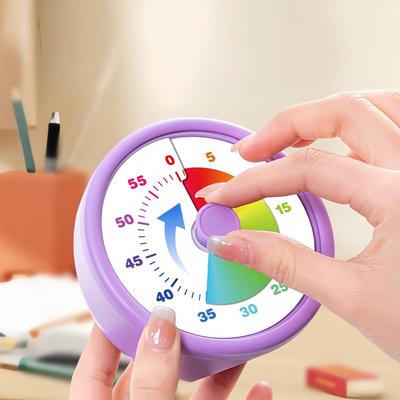 Kids Timer Visual Silent Learning Tool Digital Countdown Clock for School Classrooms Kitchens Bedrooms Libraries Desk Gyms