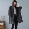 Sweaters Coat Cardigan for Women Autumn Winter Large Size Vintage Loose Long Sleeve Knit Cardigan Hooded Sweaters Jacket