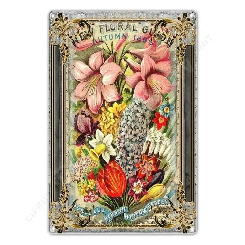 My Garden Tin Sign, Metal Wall Decor 20x30cm