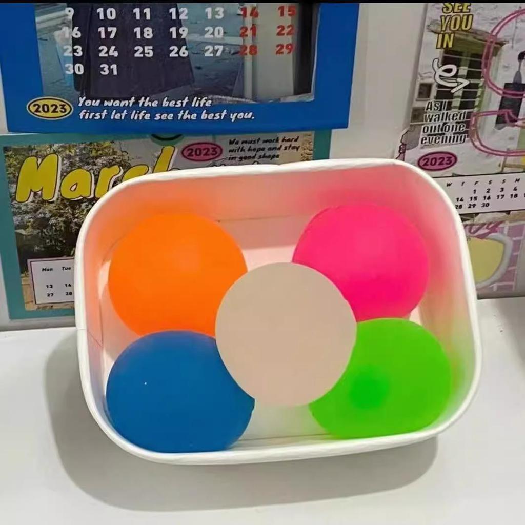 Xiaohongshu Style Transparent Maltose Squeeze Toy - Slow Rebound Stress Relief Ball