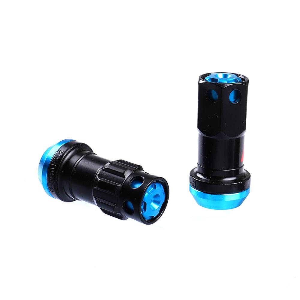Racing Wheel Lug Nut 44mm Composite Lock Socket with Security Key M12xP1.5 M12xP1.25
