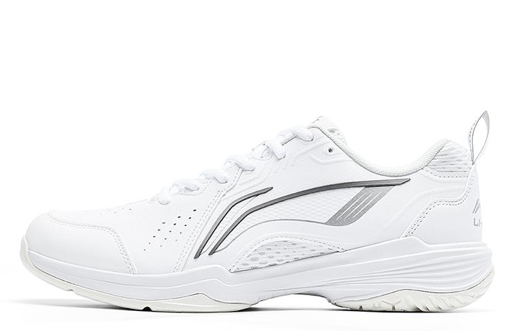 Li Ning Flying Eagle Slip Resistant, Abrasion Resistant, Breathable Low top Badminton Shoes Unisex White AYTU001-1 40