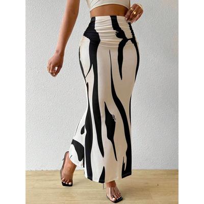 Women Designer Lycra Blend Long Skirt Indian Beautiful Party Wear Skirt Dress