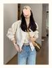 Damen Frühling 2025 Einreihige Baseballjacke - Kurz, Vielseitig, Lässiger Cardigan Top
