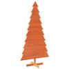 Sapin de Noël - vidaXL - 180 cm - Bois massif - Marron - Intérieur