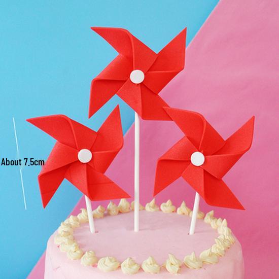 10-Pack 3D Hot Air Balloon & Rainbow Cake Toppers