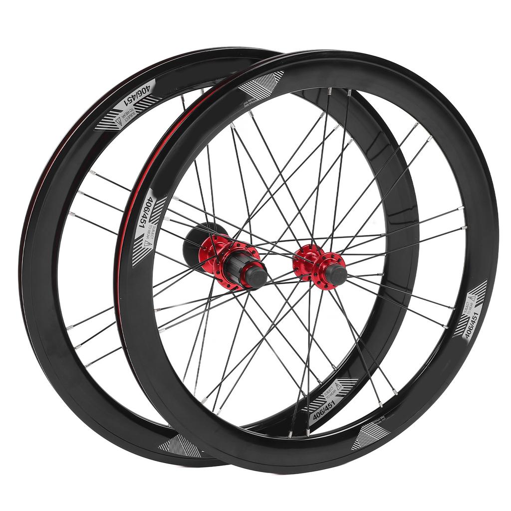 Mountainbike Wielen 20 inch Aluminiumlegering Rode Naaf Voor 2 Achter 4 Lagers Structuur Wielset voor Fietsen