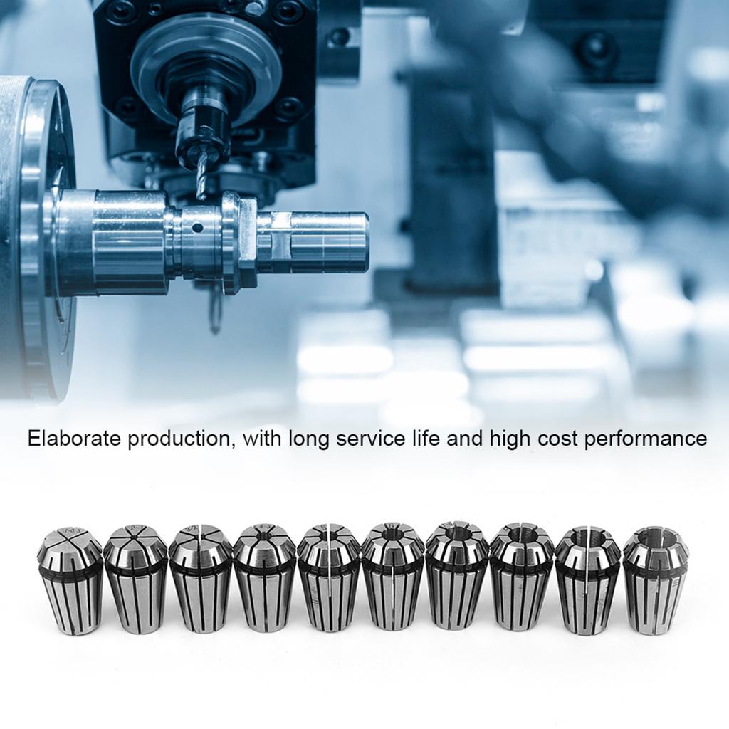 10Pcs Chuck Accurate Spring Set CNC Engraving  Milling Machine Industrial Accessories ER16