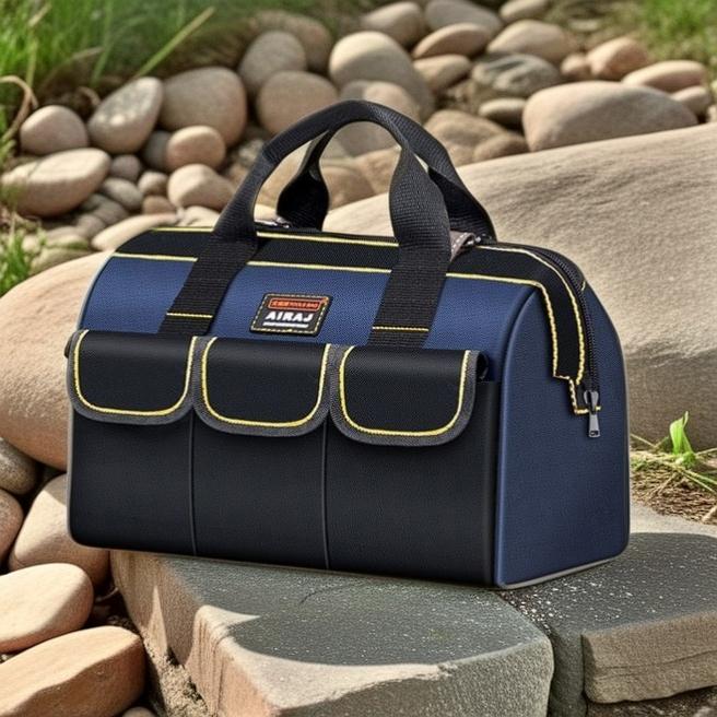 Thickened Large Capacity Electrician Tool Kit Waterproofed Wear-Resistant Upgrade Oxford Cloth Multi-Pocket Storage Tool Bag