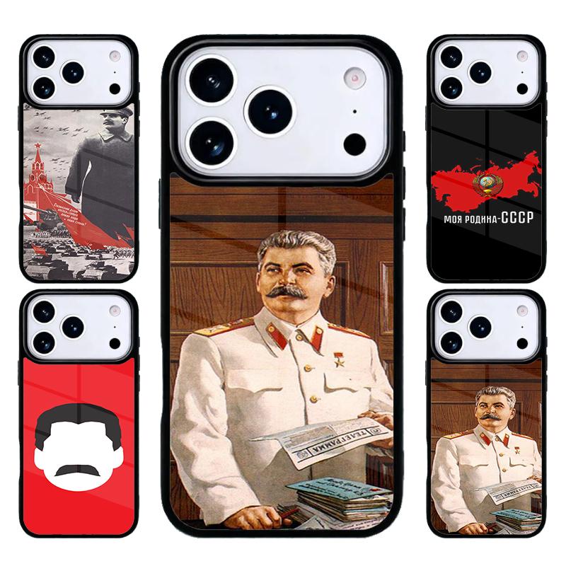 USSR CCCP Stalin Phone Case For iPhone 17 Air 16 15 14 13 12 11 Pro Max Plus