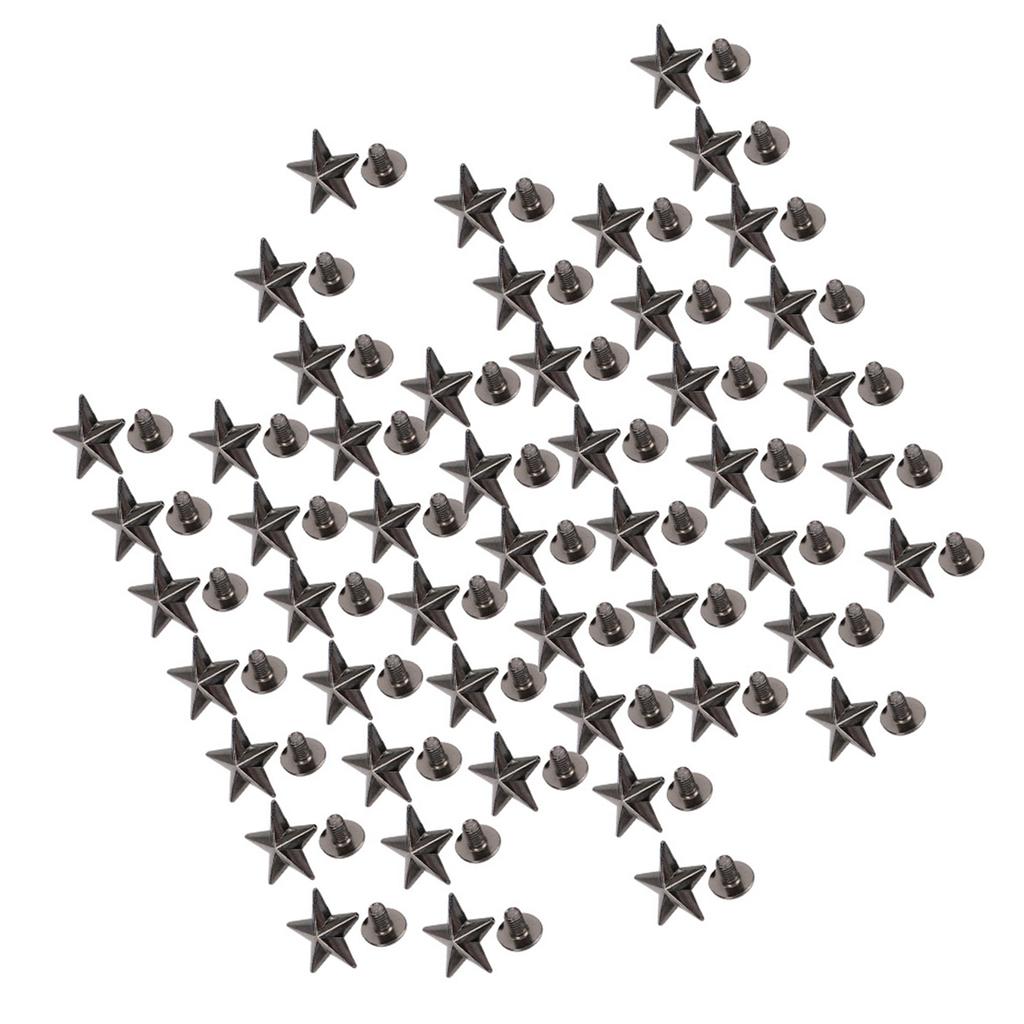 Star Shape Rivet Crafts Stud Button Zinc Alloy Rivet for Shoes Bags Clothing Decoration