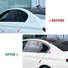 For BMW 5 Series G30 2018      Car Exterior Rear Window Quarter Scoop Louver Shutter Cover Side Vent Trim
