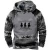 Cross border new casual trend hoodie hoodie retro 3D printed men's sportswear European and American streetwear