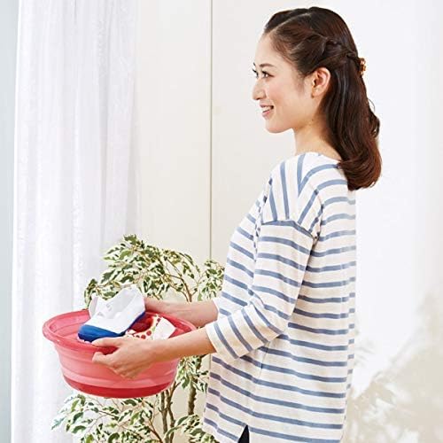 Aimedia Faltbare Waschwanne, ca.. 5L, Becken, Eimer, Faltbar, Kompakt, Platzsparend, Mehrzweck, Reinigung, Wäsche, Bad, Einweichen, 31cm