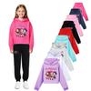 5033 Kinder Mädchen POP Sängerin Rumi Mira Zoey Bedruckt Lässige Langarm Kapuzenpullover Sweatshirt Oberteil