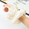 Zhao Lusi Style French Retro Embroidered Lace Beige Hair Tie