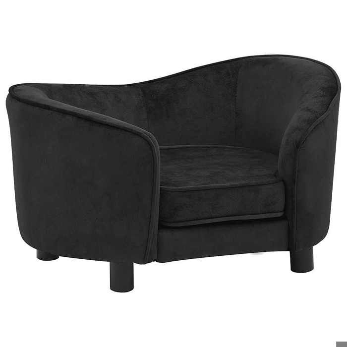 Canapé pour chien - vidaXL - Noir - 69x49x40 cm - Peluche - Intérieur