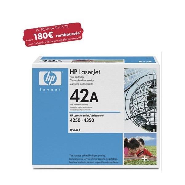 Cartouche De Toner HP 42A LaserJet Original - Noir - 10 000 Pages