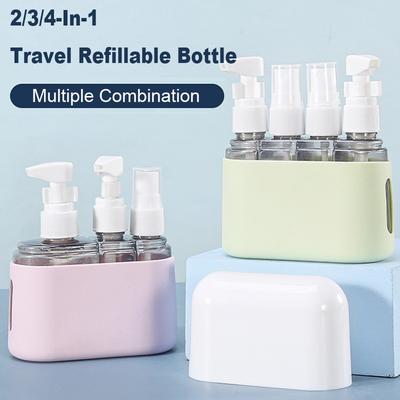 Travel Bottle Set 2/3/4-In-1 Combination Shampoo Shower Gel Hand Wash Lotion Split Empty Bottle Travel Kit Home Accessories