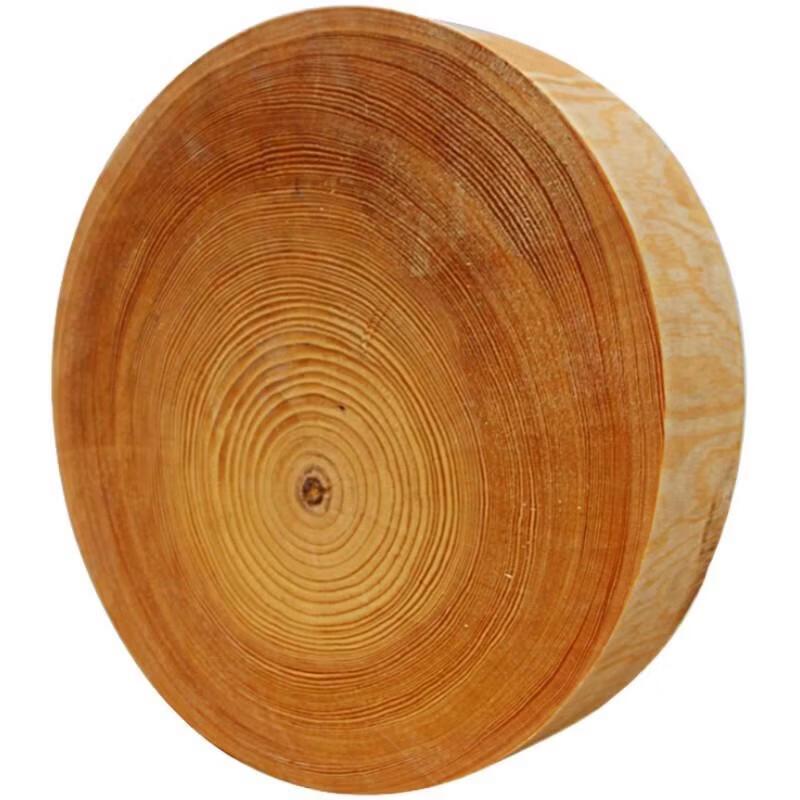 JingJingRS Round Pine Wood Cutting Board with Handle