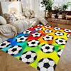 Ball Soccer Round Carpet Living Room Floor Mat Non Slip Bedroom Bathroom Doormat Washable Home Hallway Area Decor Rug