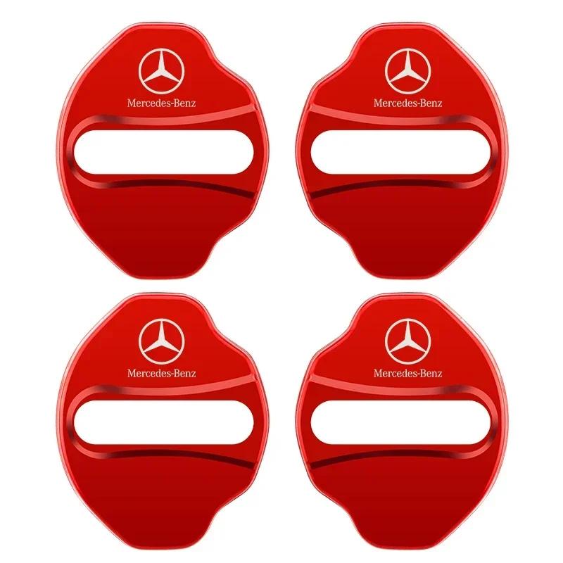 Car Styling Car Door Lock Covers Stikcer Case for Mercedes Benz New B/C/E Class A Class C200L GLC GLK CLA GLA Accessories Car St ZO1
