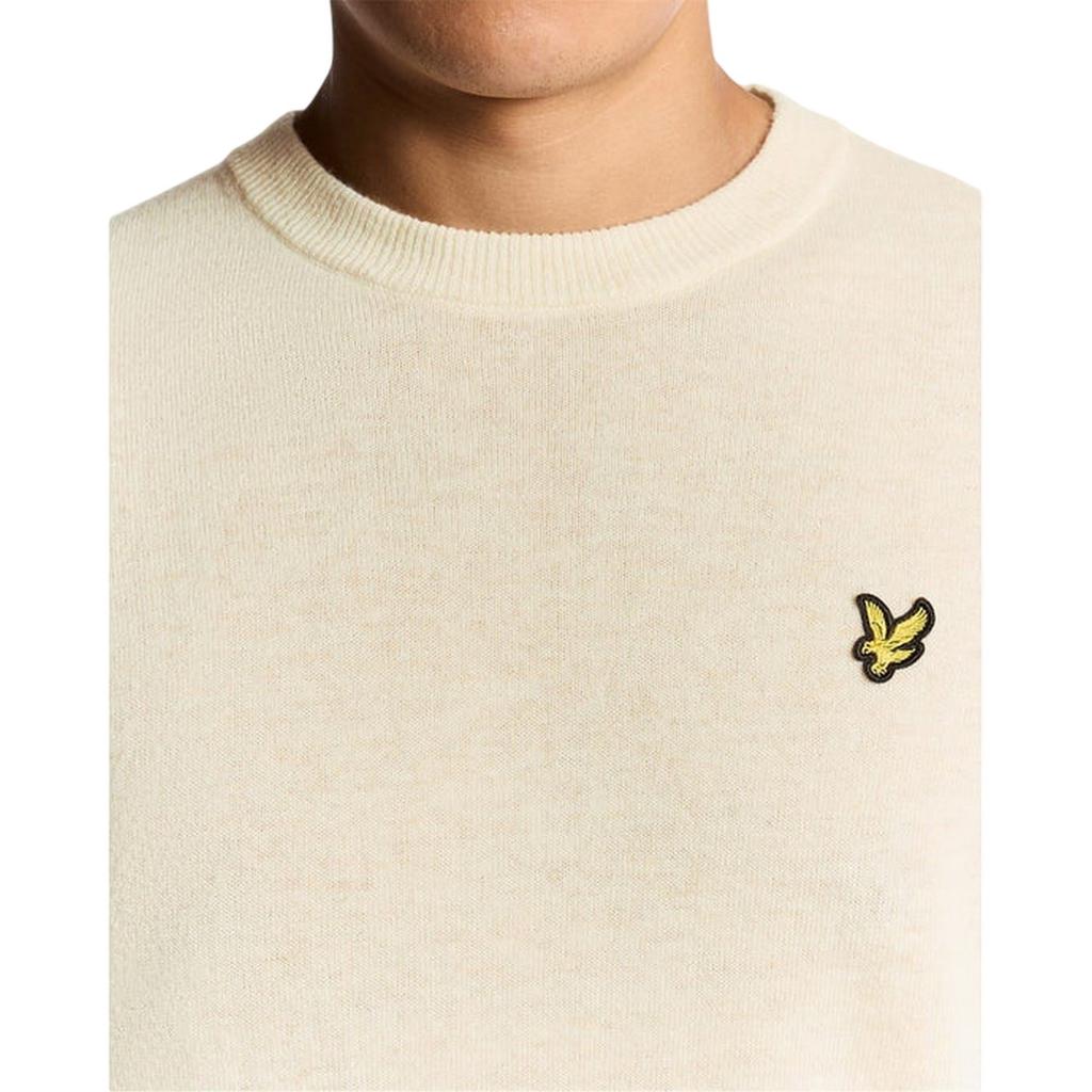 Lyle & Scott Mens Embroidered Logo Crew Neck Long-Sleeved Sweater Top
