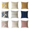 Simple Geometric Linen Pillow Case Digital Printing Modern Duvet Cover Sofa Car Pillow
