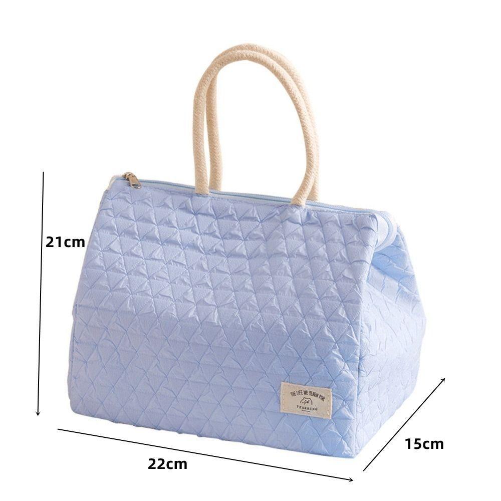 Handheld Insulated Lunch Bag Fresh-Keeping Lunch Box Bag Stylish Bento Bag