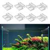8Pieces Frameless Aquariums Lid Clip Easy Installation Acrylic Support for FishTanks Aquariums Cover Holder Brackets