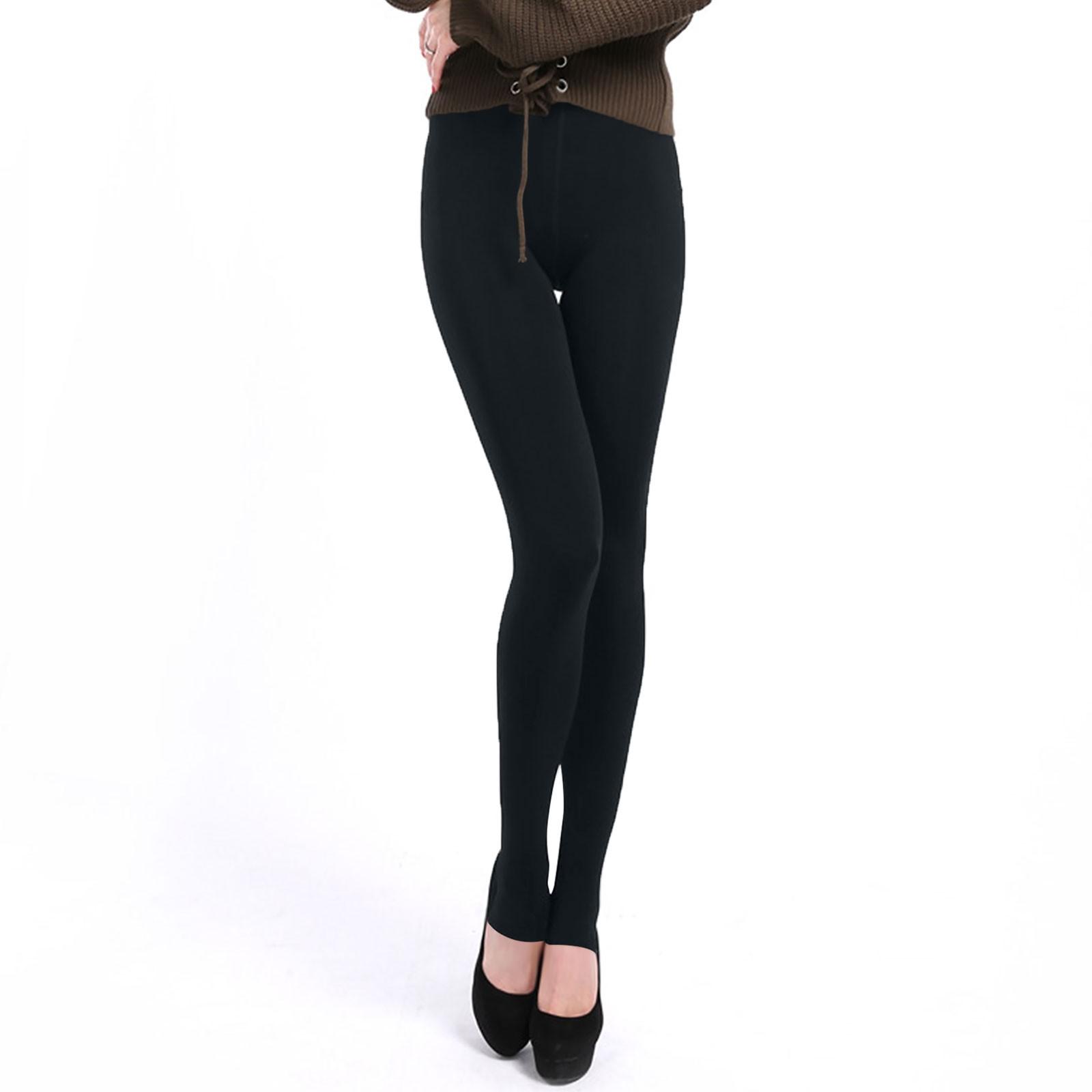 Женские брюки больших размеров с высокой талией и утепленные флисовые леггинсы One Size — фото 3