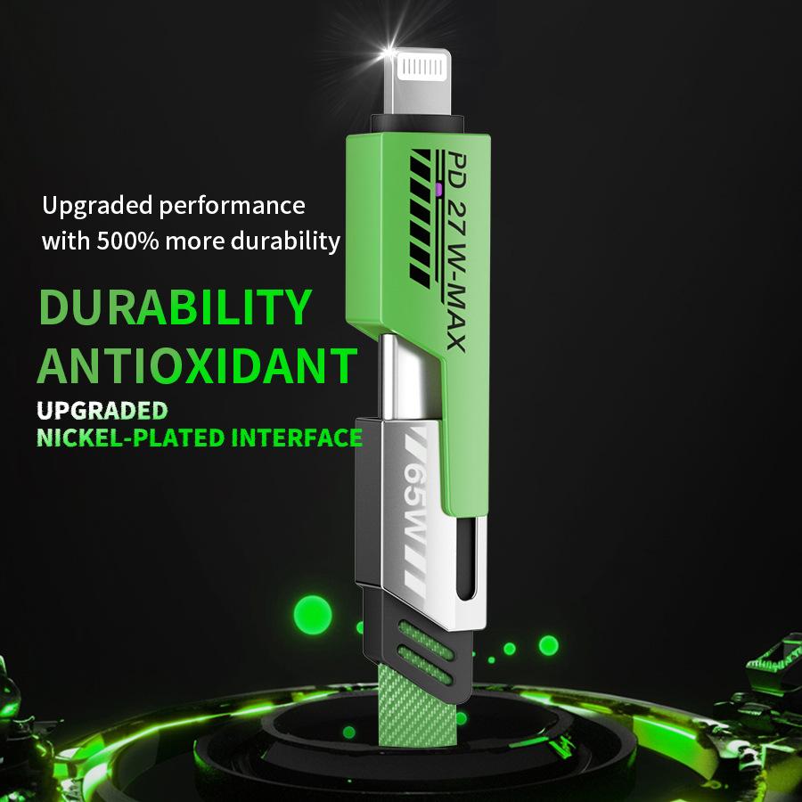 Universal 4in1 Data Cable PD27w/65w Ultra-fast Charging Cable