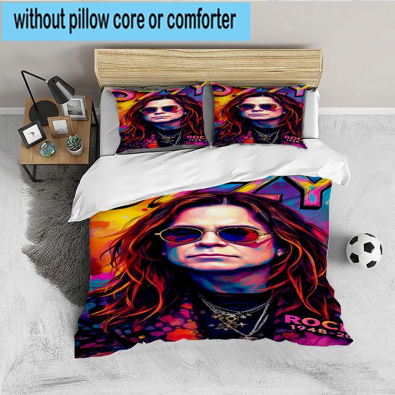 Ozzy Memorial 3PCS Bedding set,Ideal for 1pc Duvet Cover And 2pcs Pillowcases Perfect for Fan gift,Ideal for Bedroom, Dormitory