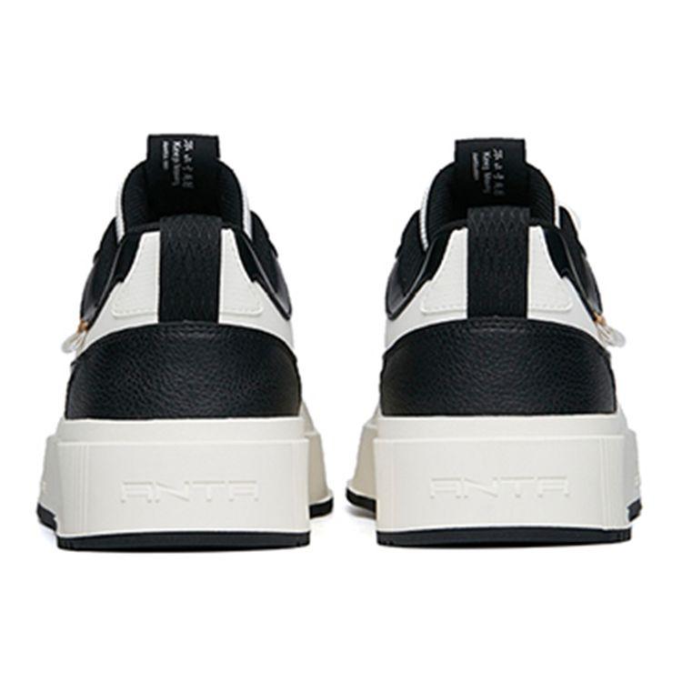 Anta Antiskid Wear Resistant Lightweight Breathable Low Top Skate Shoes Men Sneakers Black White 912358012-5