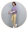 Women's Fashionable Mom Style Casual Sweatshirt Set: 2025 Spring/Autumn Two-Piece Outfit