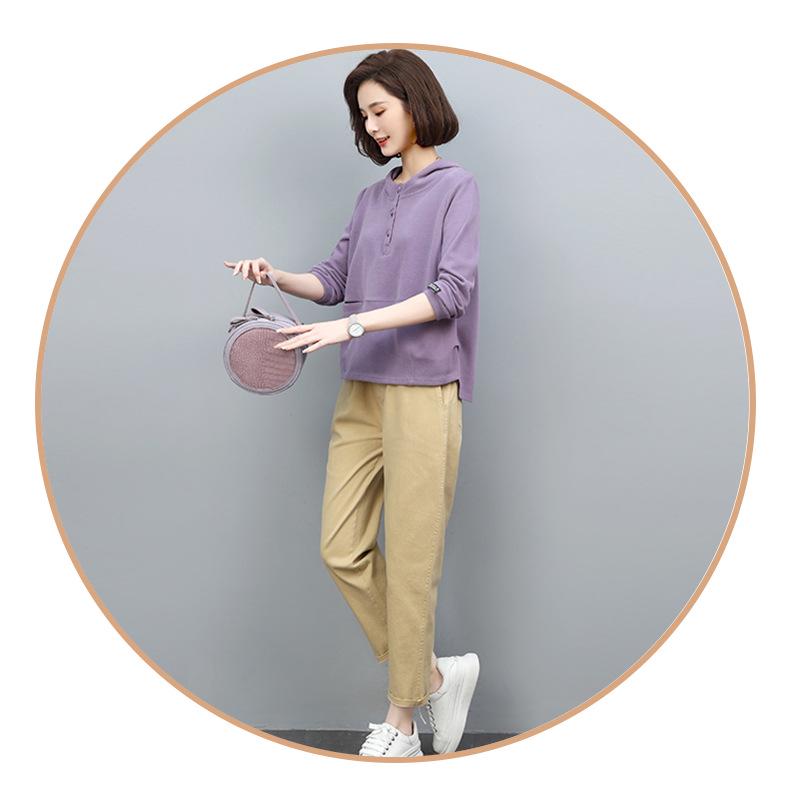Women's Fashionable Mom Style Casual Sweatshirt Set: 2025 Spring/Autumn Two-Piece Outfit