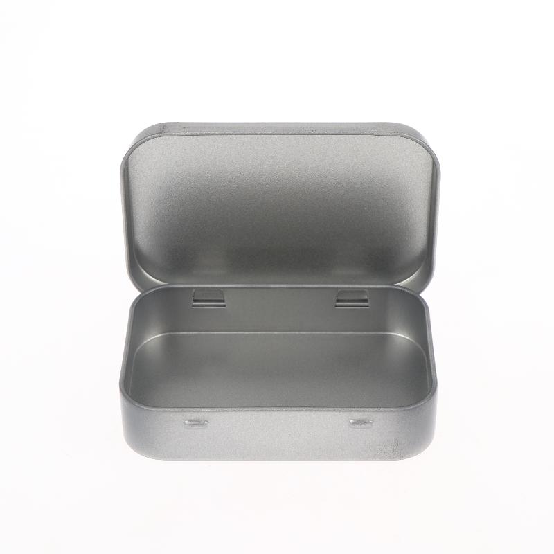 1Pcs Portable Tin Case Mini Metal Box Cute Sardine Print Tin Box Small Pill Case Travel Jewelry Storage Case Desk