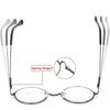 Flexible Portable Metal Spring Hinge Round Ultra Light Resin +1.00~+4.0 Diopter Reading Glasses Vision Care Eyeglasses