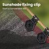 Shade Cloth Lock Grip Heavy Duty Lock Grip Greenhouse Shade Cloth Clamp Windproof Awning Clamp Grip for Garden Netting Sun Shades Tents Tarps Canopies