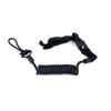 Outdoor Tactical Anti-lost Elastic Lanyard Rope Spring Safety Strap Rope For Key Ring Chain Flashlight Hunting Accessories