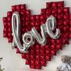 Valentine's Day Love Background Wall Decoration Aluminum Film Balloon Love Balloon Bear Balloon